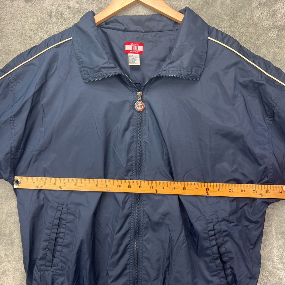Vintage Athletic Works Windbreaker Jacket Bomber Retro Streetwear Men’s Large - Picture 4 of 5